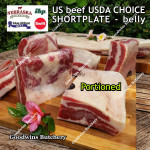 Beef belly samcan SHORTPLATE USDA US CHOICE NEBRASKA frozen whole cuts +/- 6kg/pc 48x28cm (price/kg)